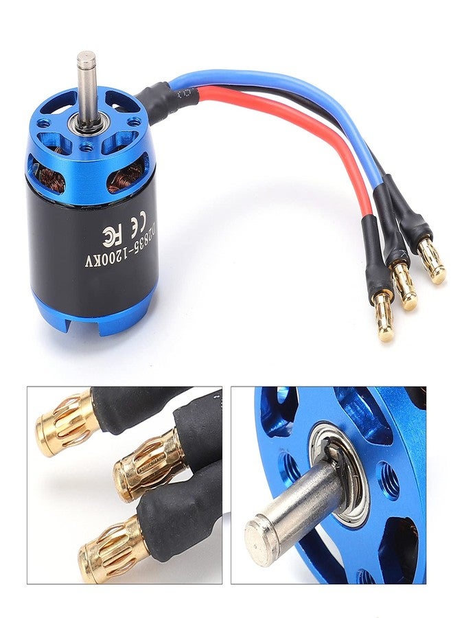 ديلوي محرك ديلوي RC بدون فرش، مصنوع من سبائك الألومنيوم والنحاس، بقوة 2835-1200 كيلو فولت، مناسب للطائرات التي تعمل بالتحكم عن بعد، بما في ذلك الطائرات الشراعية التي تعمل بالتحكم عن بعد. - Image 4